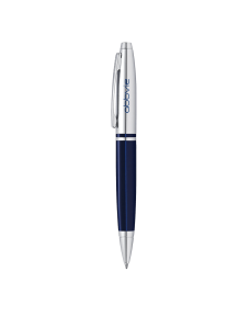 Cross Calais Ballpoint Pen - Chrome & Blue Lacquer