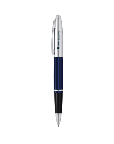 Cross Calais Rollerball Pen - Chrome and Blue Lacquer