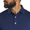 Footjoy Men Solid Lisle Set on Placket 