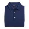 Footjoy Men Solid Lisle Set on Placket 