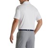Footjoy Men Solid Lisle Set on Placket 