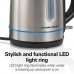 Hamilton Beach Stainless Steel 1.7 Liter Kettle with LED Light Ring