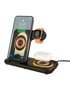 HyperGear PowerFold X-Ray 4-in-1 Foldable Wireless Charging Stand with 15W Wireless Fast Charge 