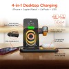 HyperGear PowerFold X-Ray 4-in-1 Foldable Wireless Charging Stand with 15W Wireless Fast Charge 