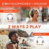 HyperGear Flip 2-in-1 Wireless Headphones + Speaker - Black