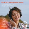 HyperGear Flip 2-in-1 Wireless Headphones + Speaker - Black