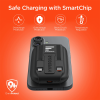 Hypergear 5,000mAh Mag Grip Go Magnetic Wireless Fast Charge Power Bank with Built-In Cables