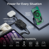 Hypergear 5,000mAh Mag Grip Go Magnetic Wireless Fast Charge Power Bank with Built-In Cables