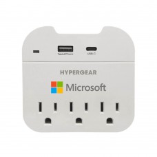 HyperGear Multi Plug 5 Outlet Extender with USB-C & USB Ports