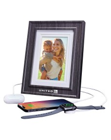 iHome Picture Frame with 3 USB Chargers