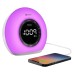 IHome Sunrise Alarm Clock Radio with Bluetooth Speaker and Color Changing Lamp