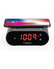 Timex Wireless Charging Dual Alarm Clock - Black