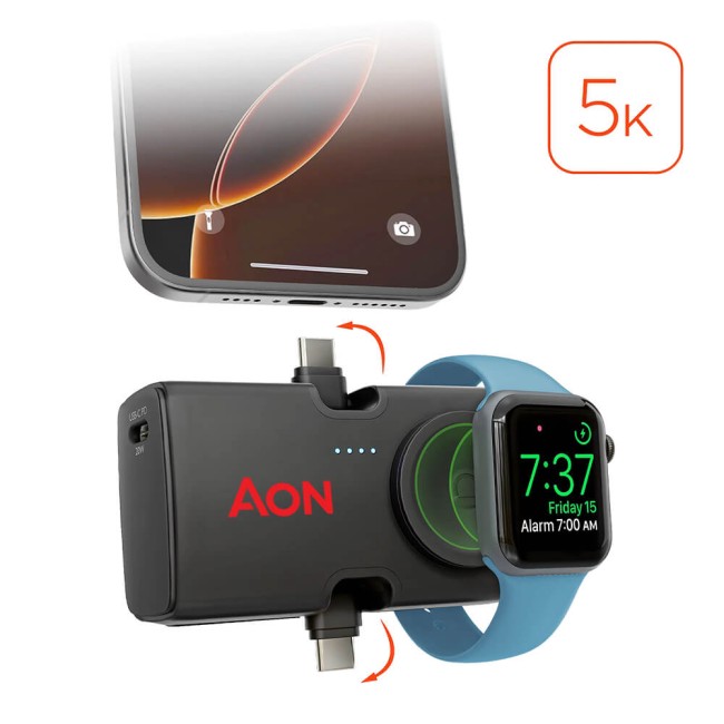 Hypergear Power Pack Nano Ultra-Mini Power Bank with Built-In Apple Watch Charger