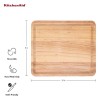 KitchenAid Classic Wood Cutting Board, 8×10-Inch, Natural