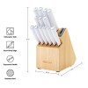 KitchenAid Slim Two-Tone Knife Block Set
