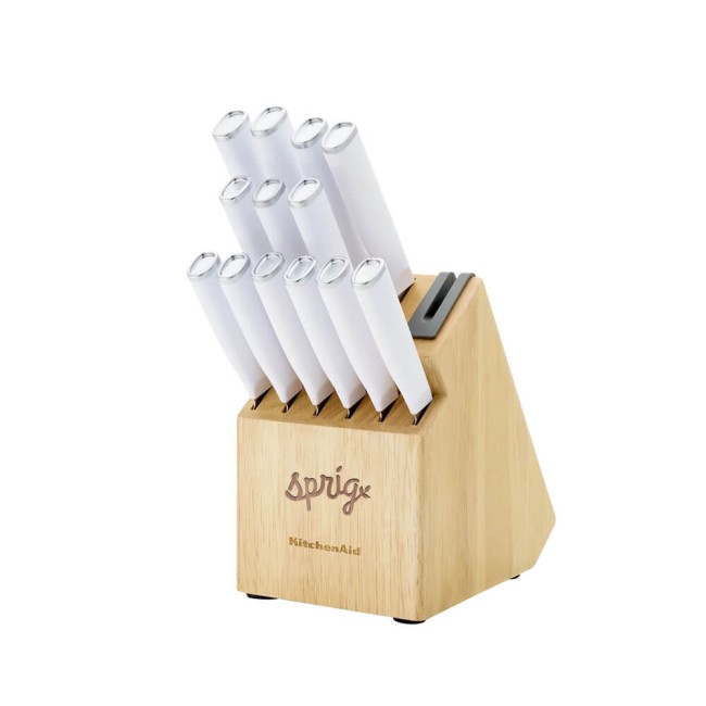 KitchenAid Slim Two-Tone Knife Block Set