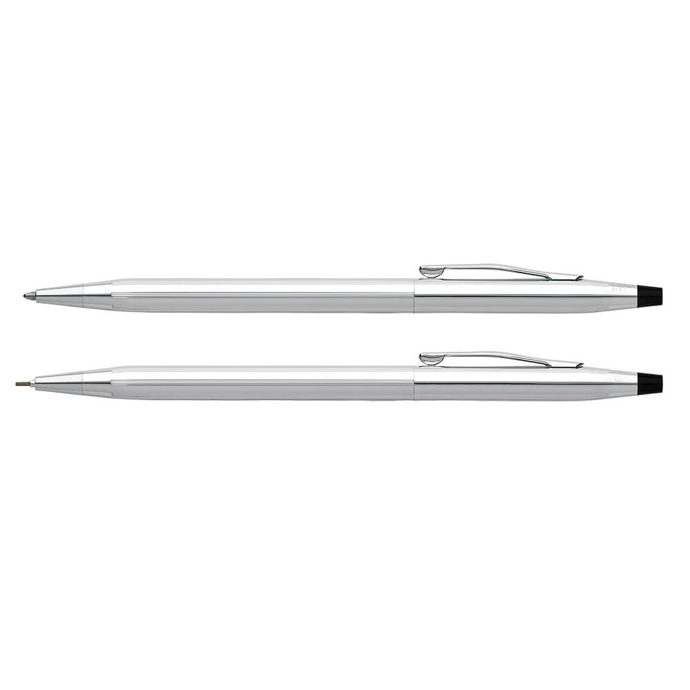 Cross Classic Century® Lustrous Chrome Pen and Pencil Set