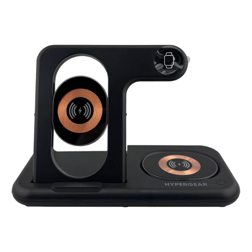 HyperGear PowerFold X-Ray 4-in-1 Foldable Wireless Charging Stand with 15W Wireless Fast Charge