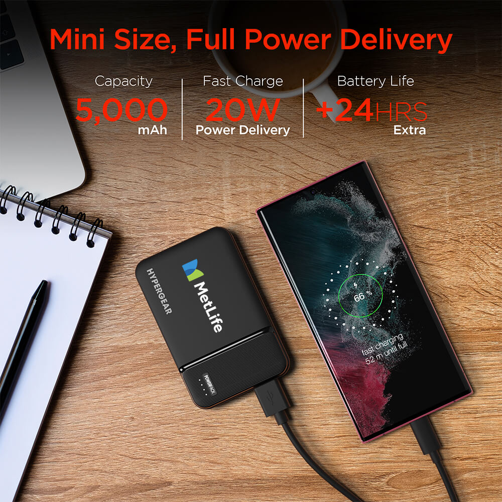 HyperGear PowerPack Mini 20W PD Power Bank 5K - 5000mAh 23