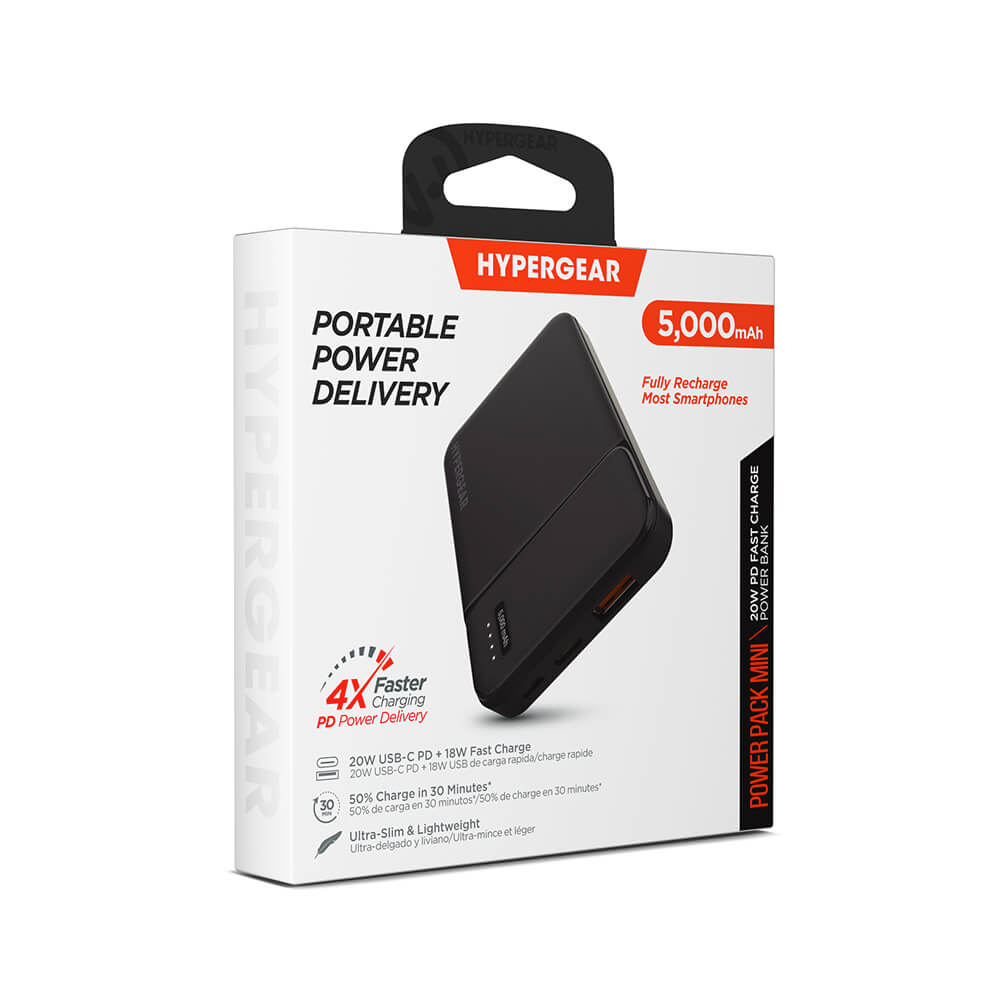 HyperGear PowerPack Mini 20W PD Power Bank 5K - 5000mAh 22