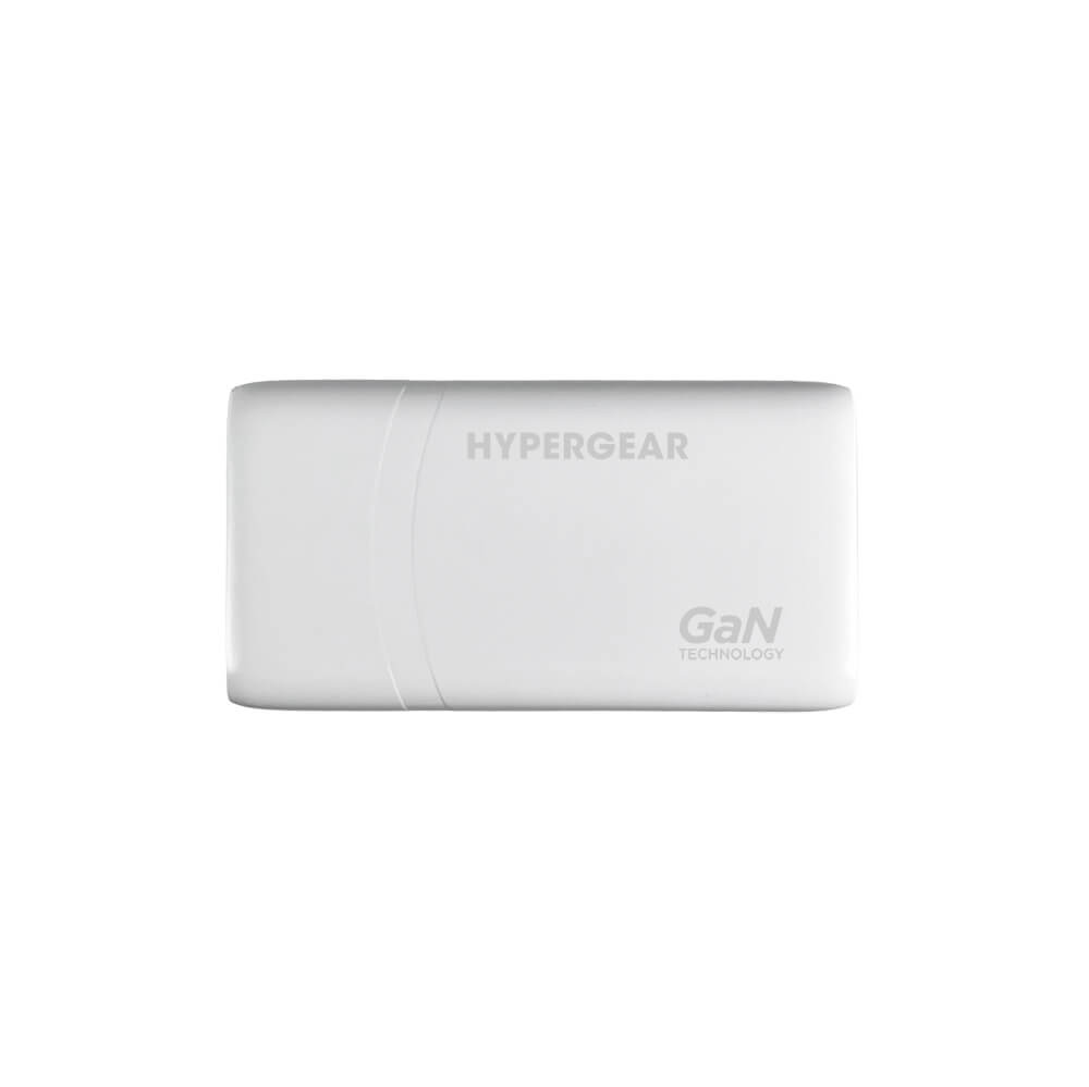 HyperGear SpeedBoost 65W Dual USB-C PD Ultra-Slim GaN Laptop Charger with PPS