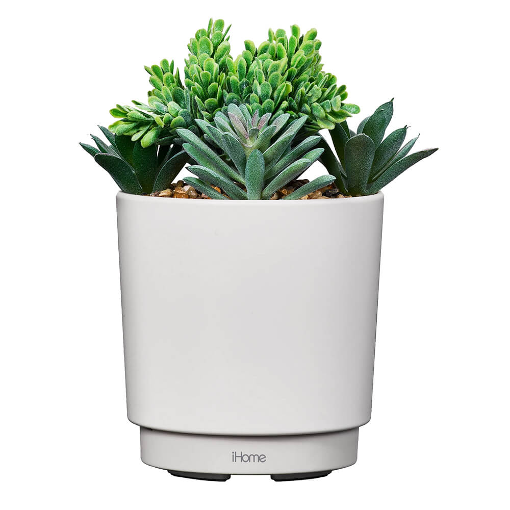 iHome PowerPlant USB Charging Station, Faux Succulent with USB Charger