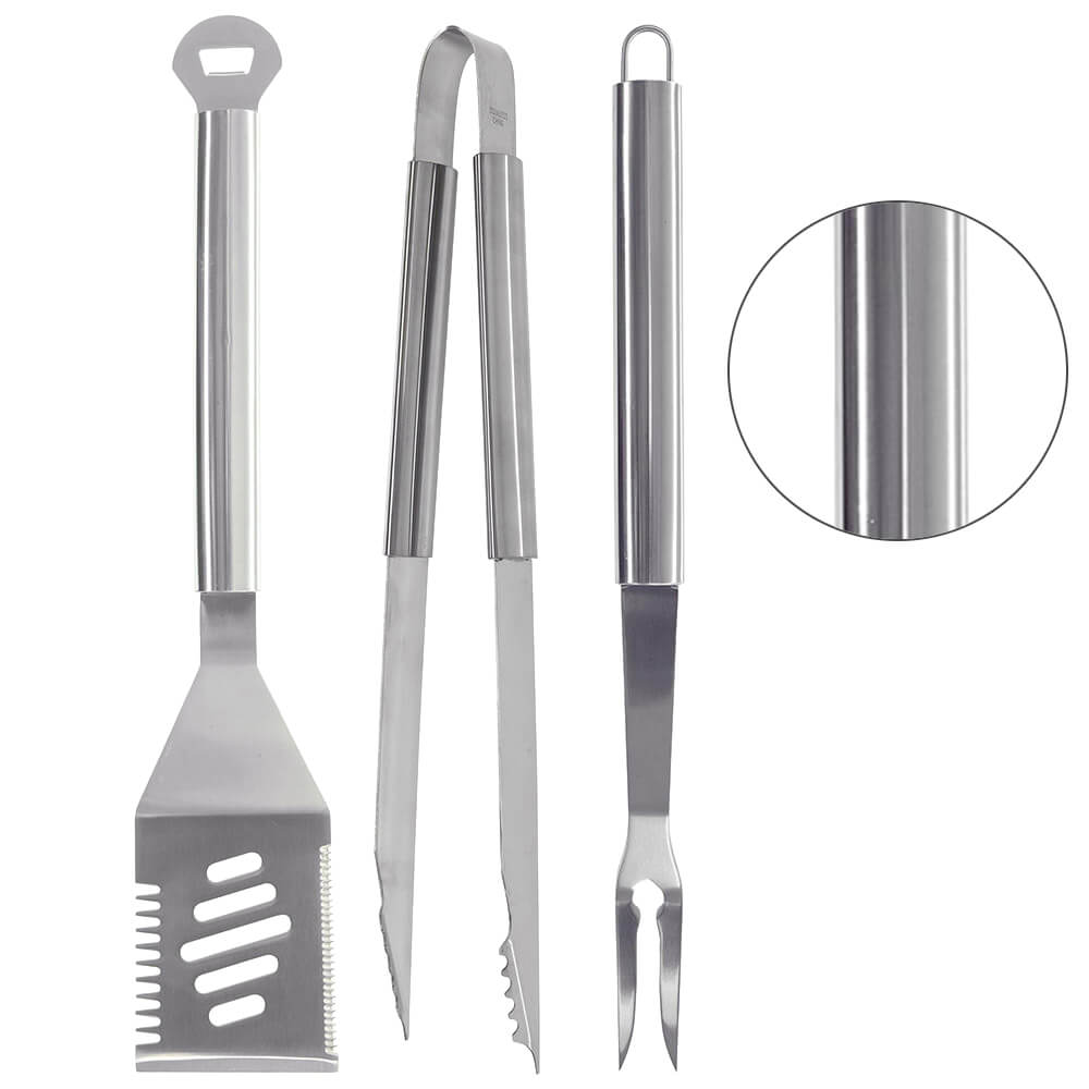 MR. BAR-B-Q 3 Piece Stainless Steel Tool Set