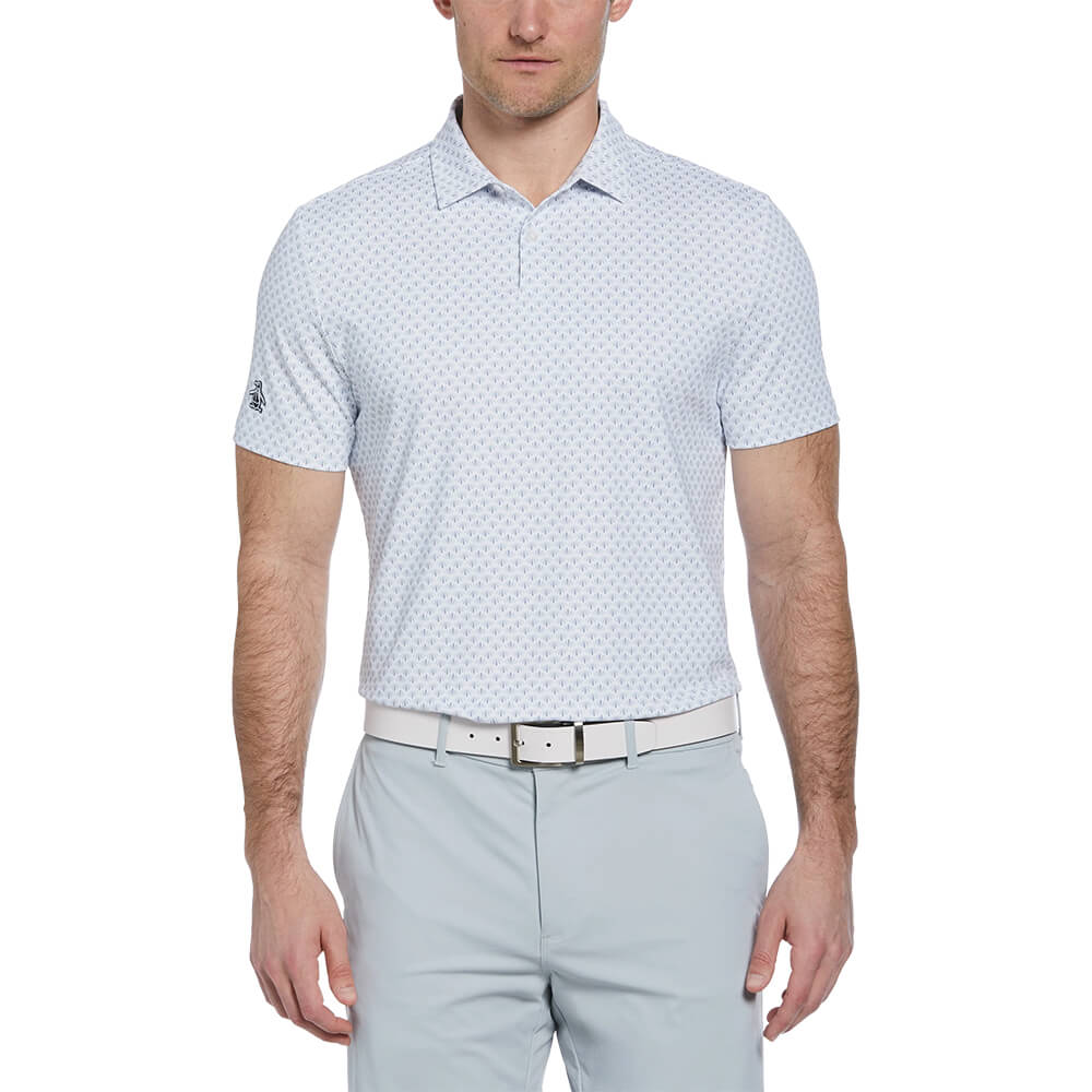 Penguin Retro Geo Print Men's Polo