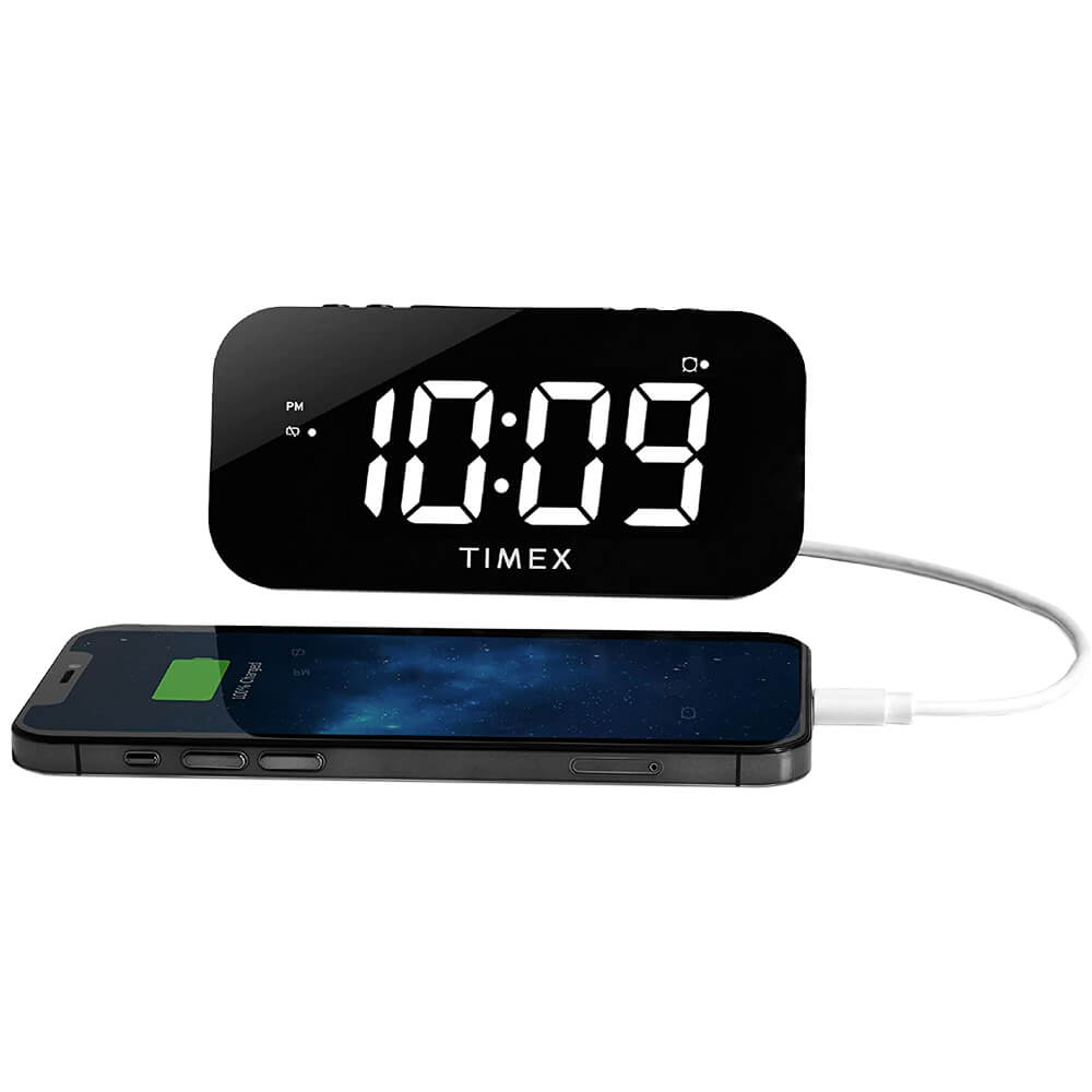 Timex Dual Alarm Clock With Jumbo Display and Usb Charging